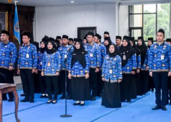 ASN di lingkungan Pemerintah Kota Salatiga. (Prokompim Setda Salatiga/Lingkarjateng.id)