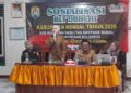 Bupati Kendal, Dyah Kartika Permanasari, menyampaikan sosialisasi penerima manfaat BLT DBHCHT di Aula Balai Desa Kedunggading, Kecamatan Ringinarum, Senin, 15 Juni 2026. (Anik Kustiani/Lingkarjateng.id)