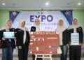 Mahasiswa Prodi Matematika UIN Kudus memamerkan Papan SPLDV dan Media E-Learning dalam Expo Bahan dan Media Pembelajaran Matematika bertema “Transformasi Pembelajaran melalui Media Kreatif dan Interaktif” (dok for Lingkarjateng.id)
