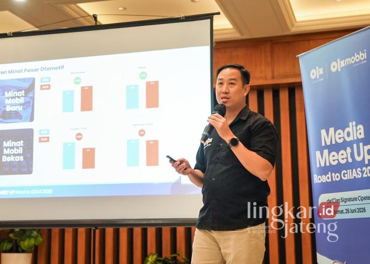 Direktur OLX, Agung Iskandar, dalam acara Media Meet Up Road to GIIAS bersama OLX dan OLXmobbi di Jakarta baru-baru ini. (Lingkarjateng.id)