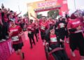 Gubernur Jawa Tengah (Jateng) Ahmad Luthfi mengajak putranya, Mohammad Alif Daffa, untuk meramaikan Soekarno Run 2026 di Kota Surakarta, Minggu, 28 Juni 2026. (Humas Pemprov Jateng/Lingkarjateng.id)