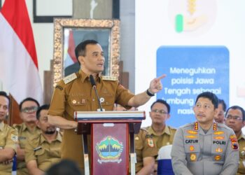 Gubernur Jateng Ahmad Luthfi dalam acara Rembug Pembangunan Jateng 2026 Wilayah Solo Raya di Pendopo Kabupaten Boyolali, Selasa (2/6/2026). Foto : Dok.Pemprov Jateng/Lingkar