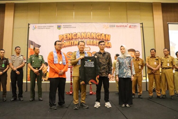 Pencanangan Sensus Ekonomi 2026 (SE2026) tingkat Kabupaten Kudus di Sapphire Boutique Hotel, Senin (8/6). Foto : Nisa Hafizhotus Syarifa/Lingkar