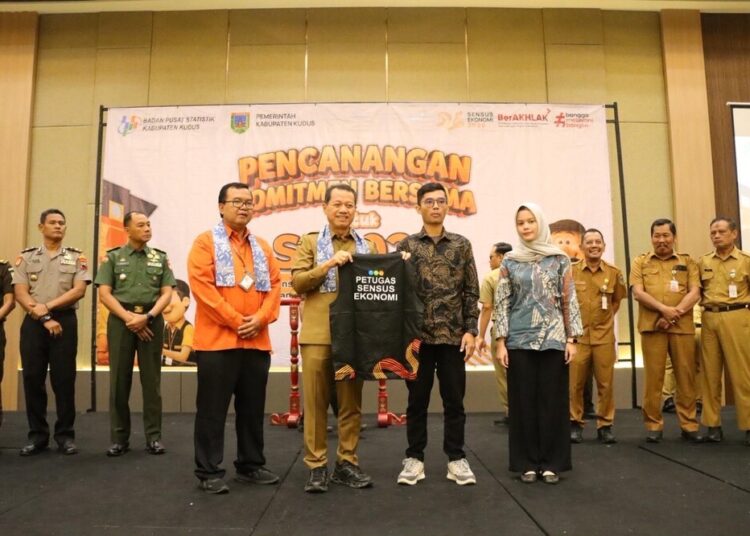 Pencanangan Sensus Ekonomi 2026 (SE2026) tingkat Kabupaten Kudus di Sapphire Boutique Hotel, Senin (8/6). Foto : Nisa Hafizhotus Syarifa/Lingkar