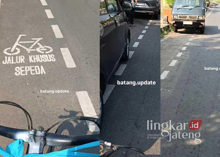 Jalur Sepeda di Jalan Ahmad Yani Batang Dipakai Parkir Mobil, Warganet Soroti Penegakan Aturan 25 Foto Jalur seperda di pakai tempat parkir di kabupaten batang (facebook@batangupdate)