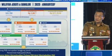 Tunggakan Pajak Kendaraan di Eks Karesidenan Pati Tembus Rp483 Miliar, Ini Rinciannya 1 Gubernur Jawa Tengah, Ahmad Luthfi memaparkan tunggakan pajak kendaraan bermotor di wilayah eks Karesidenan Pati saat Rembug Pembangunan Jawa Tengah 2026. (YouTube Pemprov Jateng)