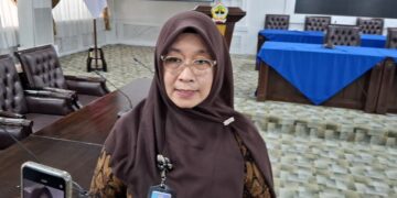 Kepala BPJPH Jateng, Ika Aprilia. (Rizky Syahrul Al-Fath/Lingkarjateng.id)
