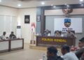 Rapat koordinasi lintas sektoral terkait tambang galian C yang digelar di Aula Mapolres Kendal, Kamis, 4 Juni 2026. (Anik Kustiani/Lingkarjateng.id)