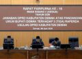 Rapat Paripurna ke-16 Masa Sidang II Tahun 2026 yang digelar di ruang paripurna DPRD Demak, Selasa, 9 Juni 2026. (M. Burhanuddin Aslam/Lingkarjateng.id)