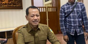 Soal Rekrutmen Tenaga Outsourcing Pemkab Kudus, Ada 2 Formasi Baru 10 Bupati Kudus, Sam’ani Intakoris. (Nisa Hafizhotus Syarifa/Lingkarjateng.id)