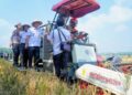 Kegiatan Panen Raya Padi di Desa Sangge Kecamatan Klego, Kabupaten Boyolali,  Rabu, 3 Juni 2026. (Dok. Pemkab Boyolali/Lingkarjateng.id)
