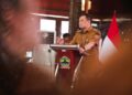 Gubernur Jawa Tengah Ahmad Luthfi memberikan pemaparan program pembangunan dalam  Rembug Pembangunan, di Pendapa Ki Gede Sebayu, Kota Tegal, Senin, 22 Juni 2026. (Dok. Pemprov Jateng/Lingkarjateng.id)