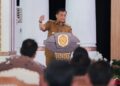 Jateng Tuntaskan 132,62 Km Jalan Inpres Daerah, Dukung Konektivitas Ekonomi dan Wisata 34 Gubernur Jawa Tengah, Ahmad Luthfi memberikan sambutan dalam acara peresmian bantuan Inpres Jalan Daerah (IJD) secara virtual dari Pendopo Kabupaten Pati pada Selasa, 23 Juni 2026. (Dok. Pemprov Jateng/Lingkarjateng.id)