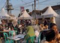 Suasana Pasar Kuliner Jadul yang menjadi rangkaian kegiatan Buka Luwur Kanjeng Sunan Kudus 1448 Hijriah yang dibuka 16–24 Juni 2026. (Ahmad Abror/Lingkarjateng.id)