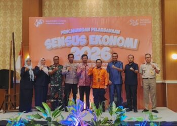 Acara pencanangan Sensus Ekonomi (SE) 2026 di Kabupaten Rembang, Selasa, 23 Juni 2026. (Vicky Rio/Lingkarjateng.id)
