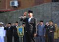 Bupati Rembang Ajak Generasi Muda Jadikan Pancasila sebagai Ideologi Hidup 34 Bupati Rembang H. Harno saat bertindak sebagai inspektur upacara Hari Lahir Pancasila di halaman Kantor Bupati Rembang, Senin, 1 Juni 2026. (Vicky Rio/Lingkarjateng.id)