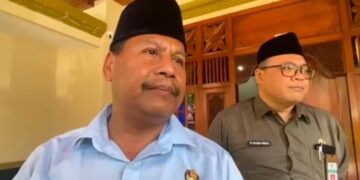 Bupati Rembang Harno saat diwawancara di Rumah Dinas Bupati Rembang, Kamis, 25 Juni 2026. (Vicky Rio/Lingkarjateng.id)