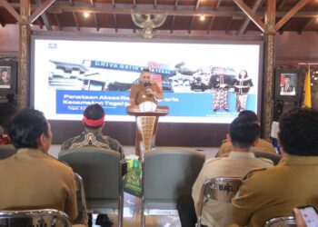 Kegiatan koordinasi Tim Gugus Tugas Reforma Agraria (GTRA) Kota Tegal terkait Penataan Akses Tahun 2026 di Kecamatan Tegal Selatan yang digelar di Pendopo Balai Kota Tegal, Selasa, 9 Juni 2026. (Dok. Pemkot Tegal/Lingkarjateng.id)