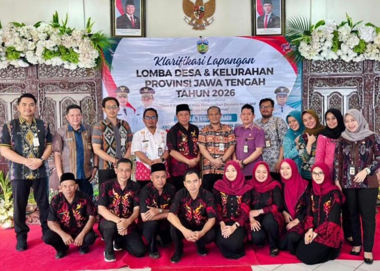 Desa Tegalsambi, Kecamatan Tahunan saat melaksanakan kegiatan Klarifikasi Lapangan Lomba Desa Tingkat Provinsi Jawa Tengah Tahun 2026. Foto: Tomi/Lingkar