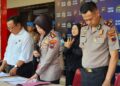 Kapolres Batang, AKBP Veronica saat konferensi pers ungkap kasus, Senin (13/7).