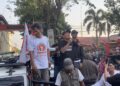 Massa AMPB menggelar demonstrasi di Kejari Pati, Senin, 27 Juli 2026. (Mohammad Fahtur Rohman/Lingkarjateng.id)