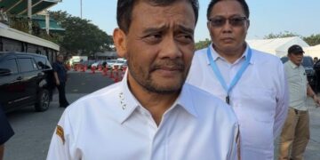 Gubernur Jawa Tengah, Ahmad Luthfi, saat menghadiri Peluncuran Mandatori bahan bakar B50 di Rest Area KM 57 Tol Jakarta-Cikampek, Kabupaten Karawang, Jawa Barat, Kamis , 9 Juli 2026. (dok for Lingkarjateng.id)