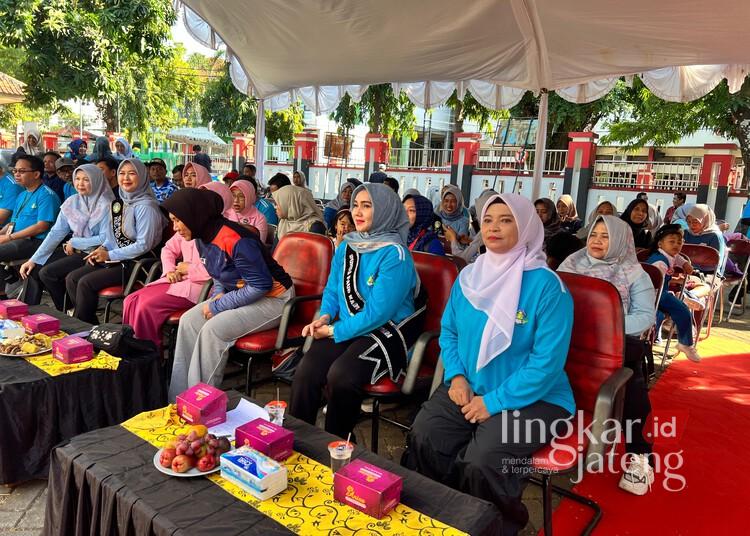 Bunda PAUD Kabupaten Jepara, Ella Witiarso Utomo, menghadiri Festival Gebyar PAUD, Kamis, 23 Juli 2026. (Tomi Budianto/Lingkarjateng.id)