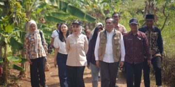 Bupati Kendal, Dyah Kartika Permanasari, meninjau Desa Sidokumpul, Kecamatan Patean, Kabupaten Kendal, Rabu, 22 Juli 2026. (Humas Pemkab Kendal/Lingkarjateng.id)