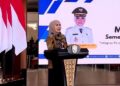 Bupati Kendal, Dyah Kartika Permanasari, memberi sambutan saat menerima mahasiswa KKN USM di Pendopo Tumenggung Bahurekso Setda Kendal, Selasa, 7 Juli 2026. (Lingkarjateng.id)