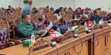 Dewan Pati Tegaskan Penyusuan APBD Harus Beri Dampak Nyata ke Masyarakat 10 Rapat Paripurna dengan agenda Persetujuan Bersama Rancangan Peraturan Daerah (Raperda) tentang Pertanggungjawaban Pelaksanaan APBD Kabupaten Pati Tahun Anggaran 2025 pada Selasa, 14 Juli 2026. (dok for Lingkarjateng.id)