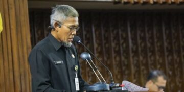 Sekretaris Daerah (Sekda) Jawa Tengah, Sumarno, menghadiri Rapat Paripurna DPRD Jateng di Gedung Berlian, Semarang, Kamis, 30 Juli 2026. (dok for Lingkarjateng.id)