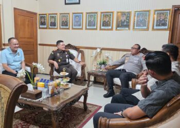 Kapolres Blora AKBP Wawan Andi Susanto sambangi kantor kejaksaan negeri Blora, Selasa (14/07/2026). Foto : dok.Polres Blora /Lingkar