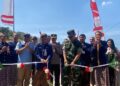 Peresmian Jembatan Garuda di Dukuh Kedungmojo, Desa Tanjungrejo, Kecamatan Jekulo, Kabupaten Kudus, Kamis (23/7). Foto : Nisa Hafizhotus Syarifa/Lingkar