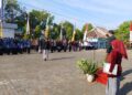 Pemerintah Kecamatan Patean menggelar upacara peringatan Hari Jadi ke-421 Kabupaten Kendal di halaman kantor kecamatan setempat, Selasa, 28 Juli 2026. (Anik Kustiani/Lingkarjateng.id)