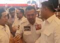 Ketua DPC Partai Gerindra Kudus yang juga Wakil Ketua DPRD setempat, Sulistyo Utomo (tengah). (dok for Harianmuria.com)