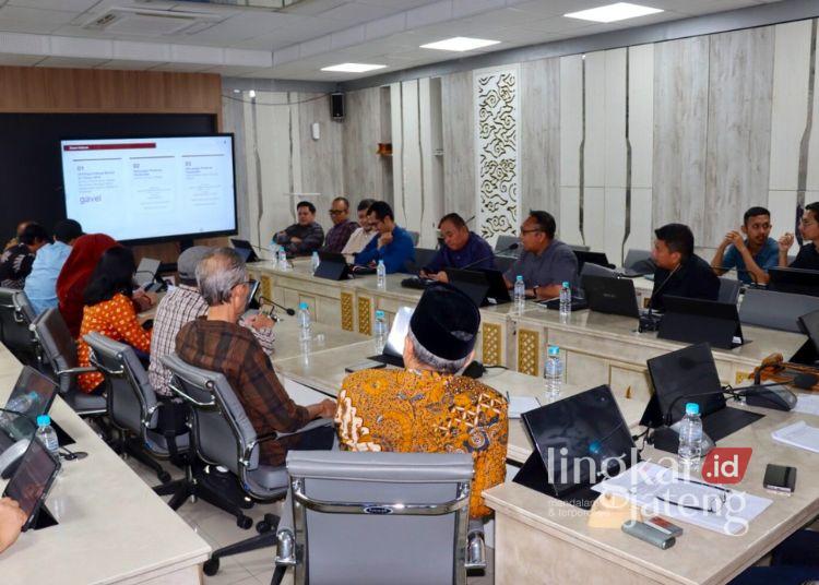 Komisi A DPRD Jateng saat studi komparatif pemekaran wilayah ke Komisi I DPRD Provinsi Jawa Barat pada Selasa, 30 Juni 2026. (dok for Lingkarjateng.id)