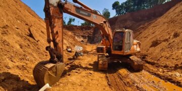 Alat berat yang digunakan di lokasi tambang ilegal di Dukuh Bomo, Desa Pancur, Kecamatan Mayong, Kabupaten Jepara pada Rabu, 15 Juli 2026. (dok for Lingkarjateng.id)