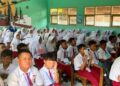 Para peserta didik baru sekolah dasar di Batang sedang mengikuti kegiatan Masa Pengenalan Lingkungan Sekolah (MPLS) di Batang, Senin, 13 Juli 2026. (Antara/Lingkarjateng.id)