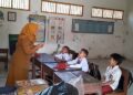 Suasana MPLS hari kedua di SDN Bintoro 16 Kabupaten Demak, Selasa, 14 Juli 2026. (M. Burhanuddin Aslam/Lingkarjateng.id)