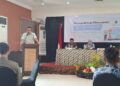 Wakil Ketua DPRD Jawa Tengah, Muhammad Saleh, saat menjadi narasumber dalam Focus Group Discussion (FGD) bertema Transformasi Komunikasi Publik di Era Digital: Penguatan Transparansi, Akuntabilitas, dan Kepercayaan Publik di Hotel Pandanaran Semarang, Senin, 6 Juli 2026. (Lingkarjateng.id)