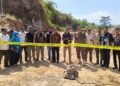 Tim gabungan menyegel tambang galian C di Blok Sawah Ngaliman, Desa Rajekwesi, Kecamatan Mayong, Kamis, 2 Juli 2026. (Tomi Budianto/Lingkarjateng.id)