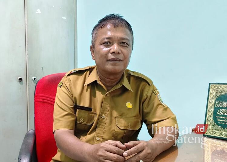 Teknis Kebijakan Bidang Ketenagakerjaan dan Transmigrasi Dinas Koperasi, UKM, dan Tenaga Kerja Kabupaten Pekalongan, Sudiarto. (Fahri Akbar/Lingkarjateng.id)