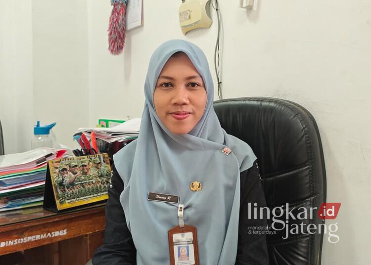 Kepala Bidang Bina Pemerintahan Desa Dinsospermades Jepara, Ummi Rahmayani. (Tomi Budianto/Lingkarjateng.id)