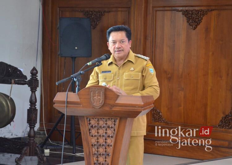 Wali Kota Salatiga, Robby Hernawan, membuka sosialisasi jasa konstruksi Pemkot Salatiga di Ruang Kaloka Kantor Setda Salatiga, Selasa, 7 Juli 2026. (Prokompim Setda Salatiga/Lingkarjateng.id)