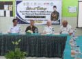 Wakil Menteri Pendidikan Dasar dan Menengah (Wamendikdasmen) RI, Fajar Riza Ul Haq (kedua kiri) didampingi Bupati Kendal, Dyah Kartika Permanasari (kedua kanan) saat kunjungan kerja di SMPN 2 Kaliwungu pada Rabu, 8 Juli 2026. (Anik Kustiani/Lingkarjateng.id)