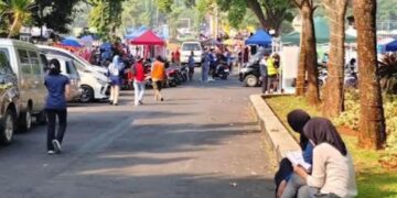 Suasana car free day di kawasan Alun-alun Kajen, Kabupaten Pekalongan pada Minggu, 12 Juli 2026. (dok for Lingkarjateng.id)
