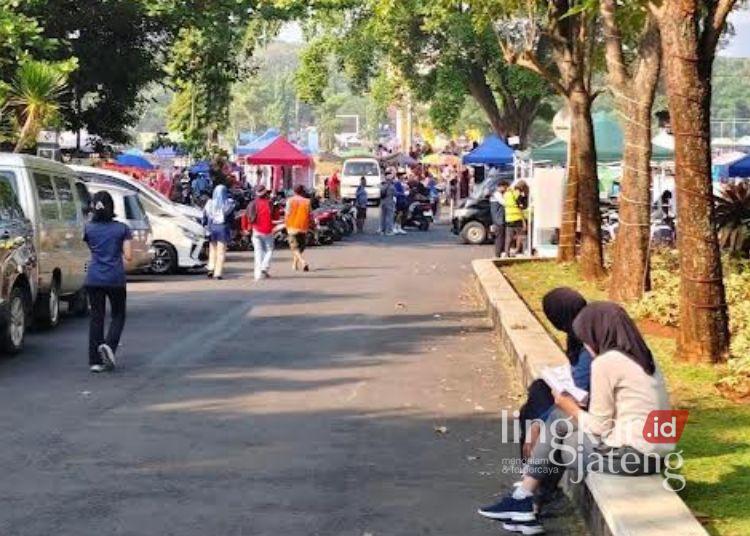 Suasana car free day di kawasan Alun-alun Kajen, Kabupaten Pekalongan pada Minggu, 12 Juli 2026. (dok for Lingkarjateng.id)