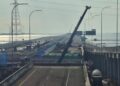 Pembangunan Tol Semarang-Demak. (M Burhanuddin Aslam/Lingkarjateng.id)