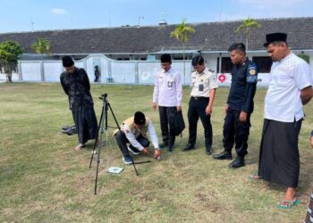 Lapas Purwodadi Gandeng Kemenag, Warga Binaan Belajar dan Praktik Menentukan Arah Kiblat