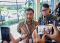 Gubernur Jawa Tengah, Ahmad Luthfi diwawancara di sela acara Konferensi Nasional Kusta 2026 di Grand Sahid Jaya, Jakarta, Jumat, 10 Juli 2026. (Dok. for Lingkarjateng.id)